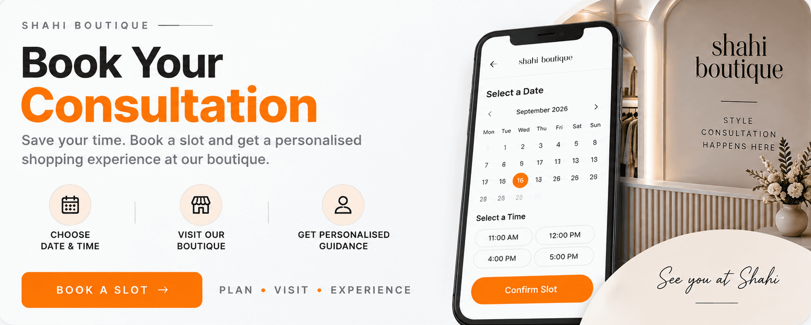 Book Your Consultation - Shahi Boutique